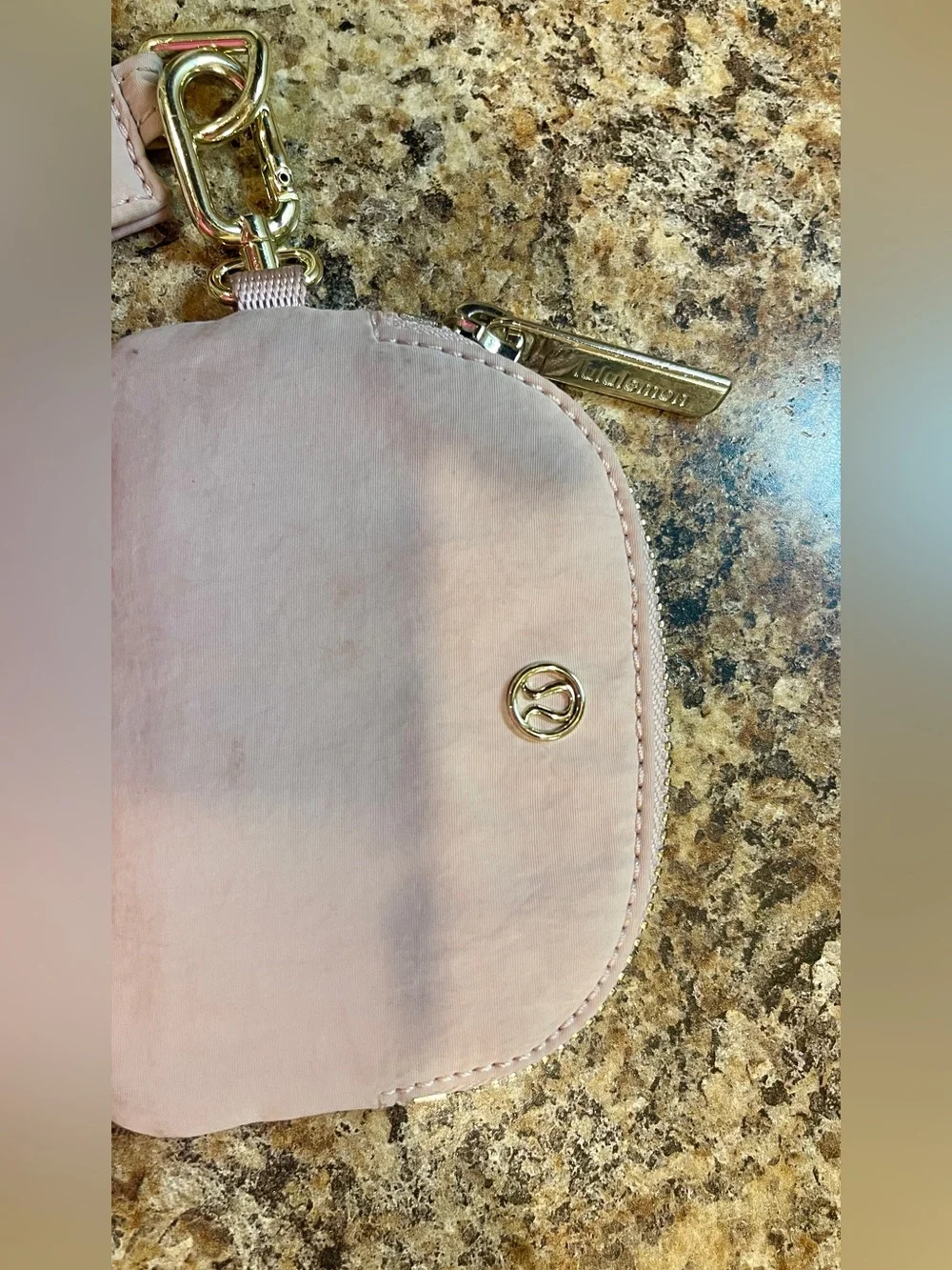 lululemon athletica Blush Pink Key & Card Holder Wristlet